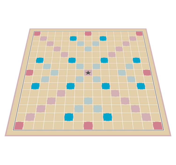 Nice Scrabble board game mat - TenStickers