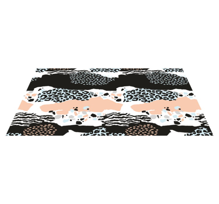 Sleek Leopard Pattern animal print vinyl rug - TenStickers