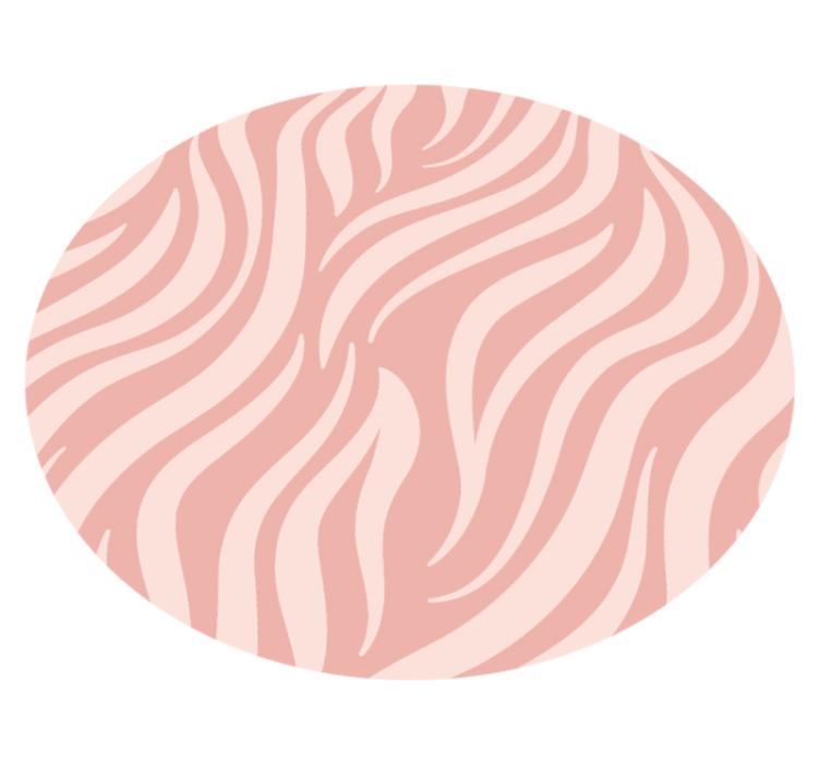 Elegant Zebra Stripes animal print vinyl rug - TenStickers