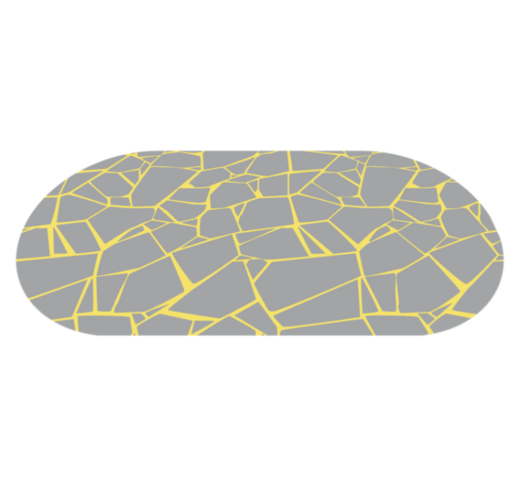 Cracked Grey Structure bathroom vinyl rug - TenStickers