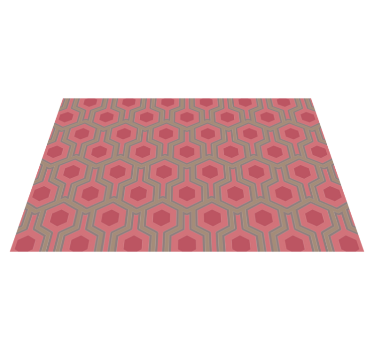 Honeycomb Configuration geometric vinyl rug - TenStickers