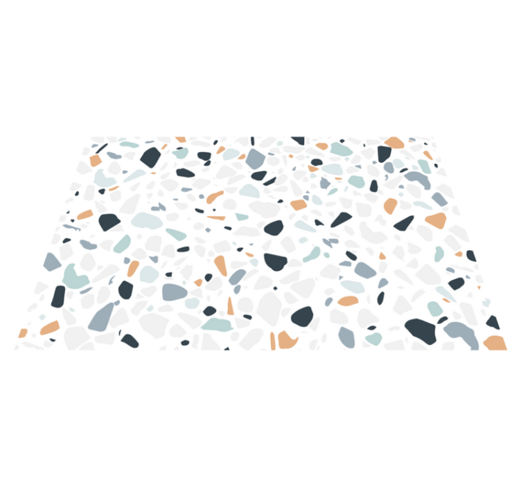 Colorful pebble mix bathroom vinyl rug - TenStickers