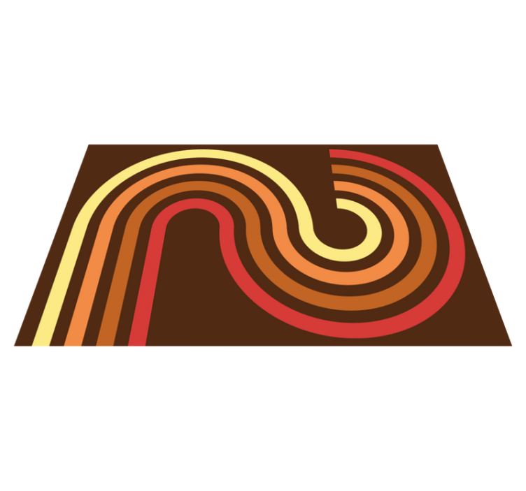 70s pop vintage rectangles vintage rug - TenStickers