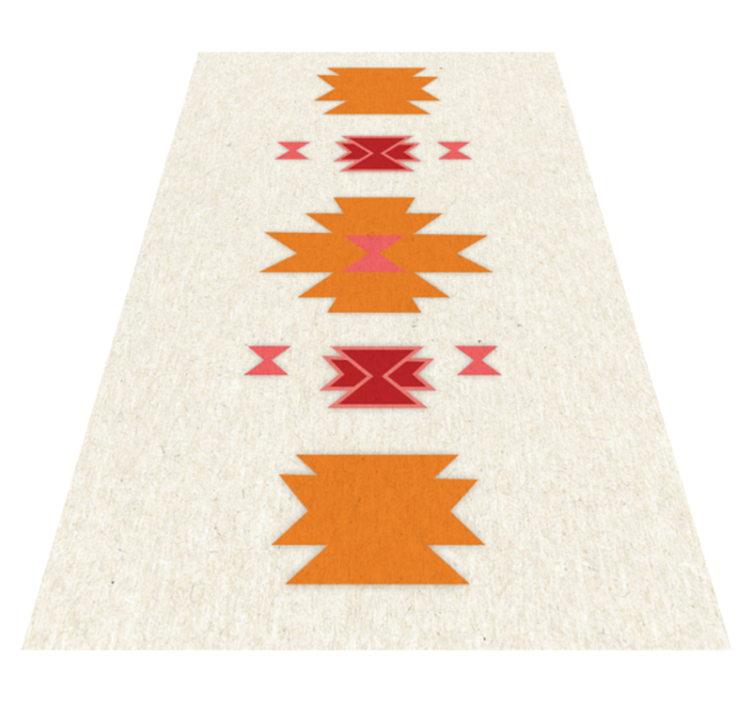 Tribal simple motif ethnic vinyl rug - TenStickers