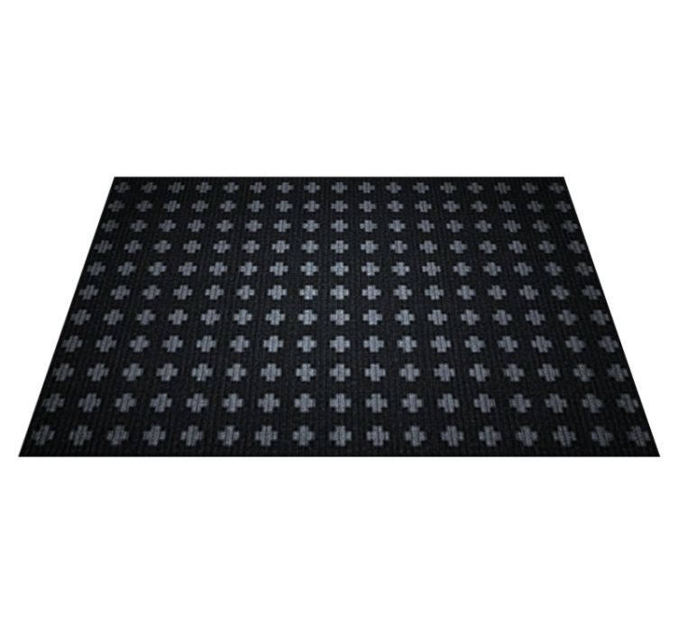 Intersecting Cross Arrangement minimal vinyl rug - TenStickers