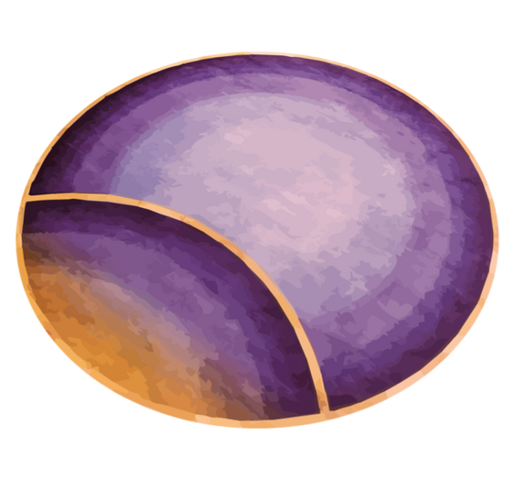 Gradient orbs purple vinyl rug - TenStickers