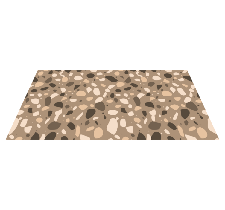 Abstract pebble stone effect vinyl rug - TenStickers