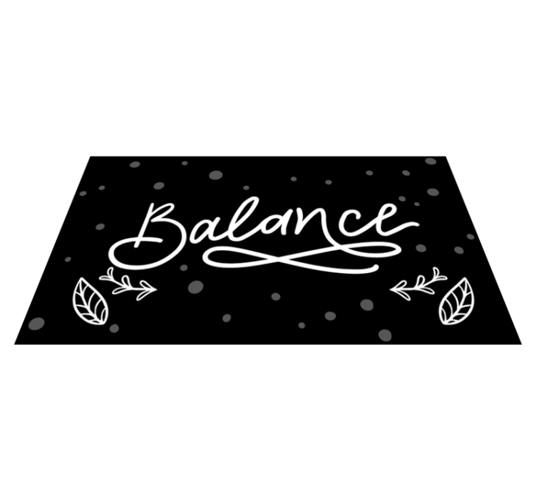 Balance design custom rug - TenStickers