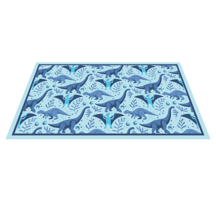 Blue dinosaurs baby play mat - TenStickers