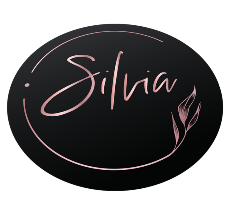 Elegant custom name teen vinyl rug - TenStickers