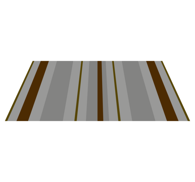 STRIPE PATTERNED ACCENT striped vinyl rug - TenStickers
