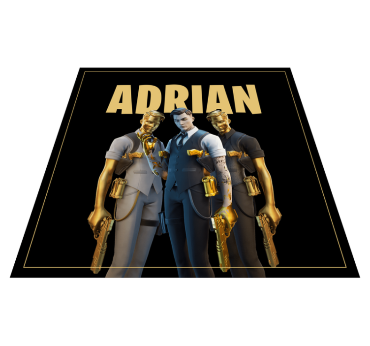 Custom trio characters teen vinyl rug - TenStickers