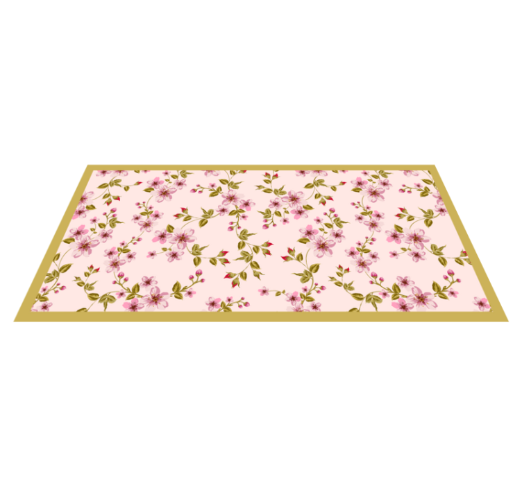 Floral Blossom Arrangement floral vinyl rug - TenStickers