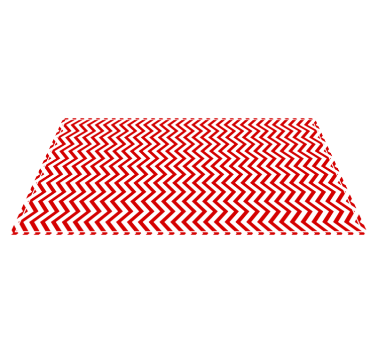 Chevron Zigzag Form striped vinyl rug - TenStickers