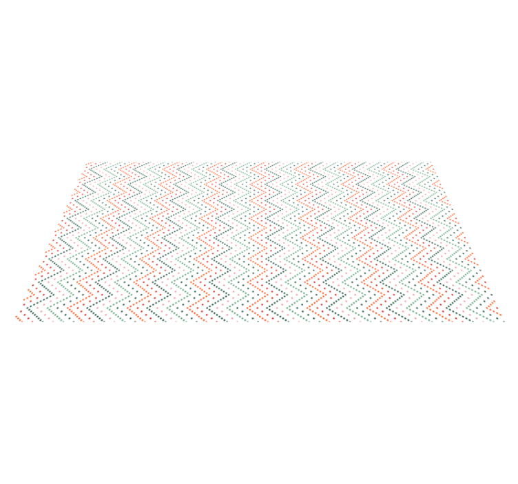 Zigzag Color Pattern ethnic vinyl rug - TenStickers