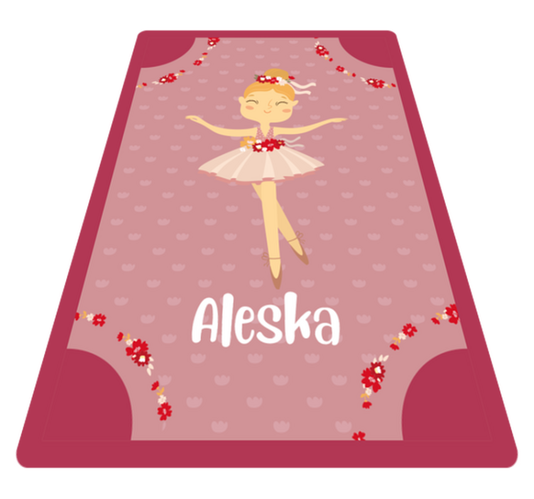 Ballerina Piece custom vinyl rug - TenStickers