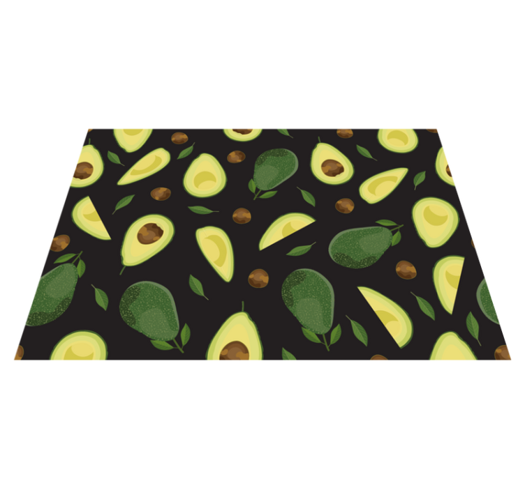 Many avocados with seeds  kitchen floor tiles - TenStickers