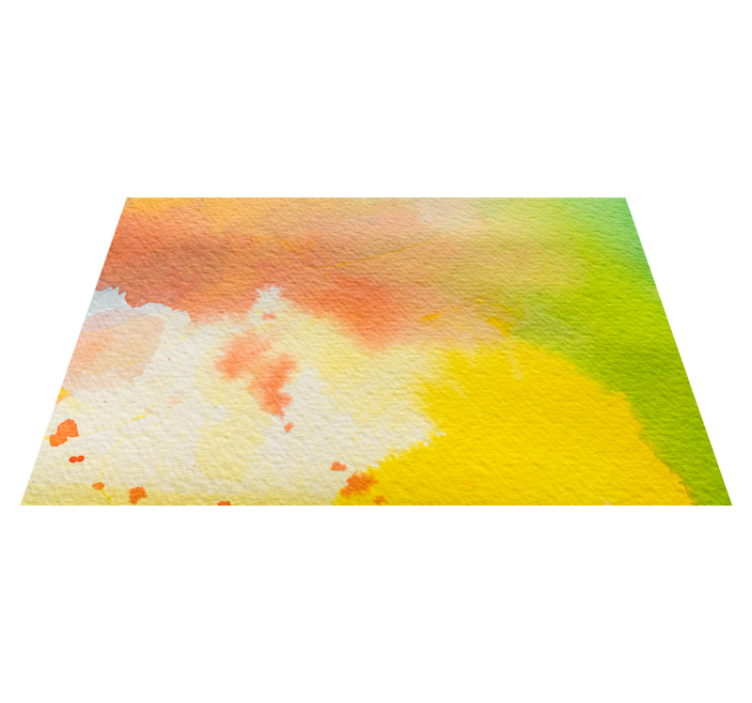 Vibrant watercolor burst textured vinyl rug - TenStickers