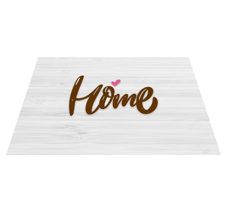 Wooden home with heard entrance hall vinyl rug - TenStickers