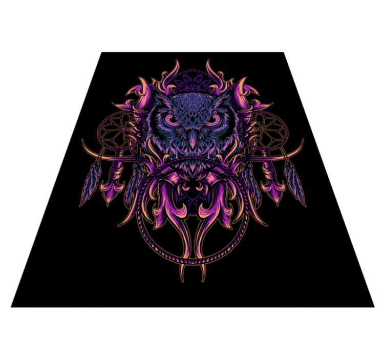 Owl Dreamcatcher Art animal vinyl rug - TenStickers