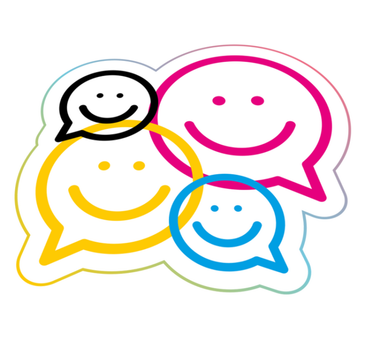 Smiley Face Collection teen vinyl rug - TenStickers