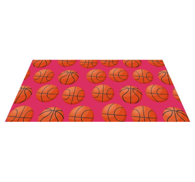 Basketball Motif kids vinyl rug - TenStickers