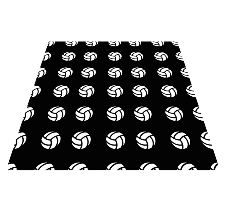 VOLLEYBALL PATTERN game vinyl rug - TenStickers