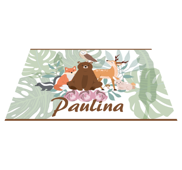 Animal Jungle custom vinyl rug - TenStickers