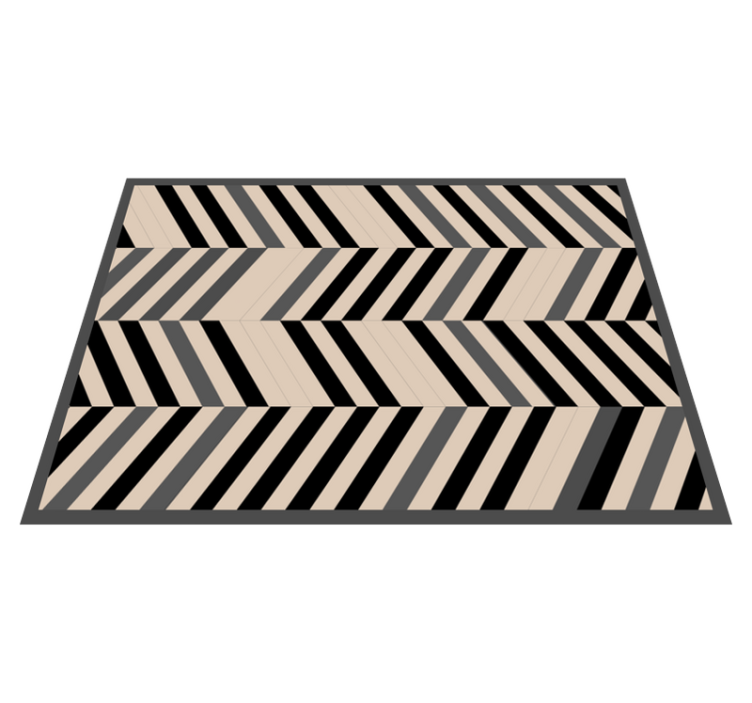 Chevron pattern charm modern vinyl rug - TenStickers