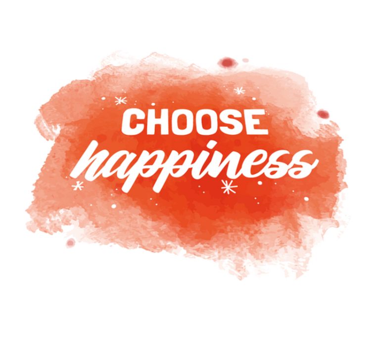 Choose Happiness custom rug - TenStickers