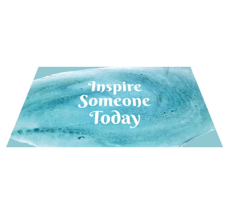 Inspire Someone Today custom rug - TenStickers