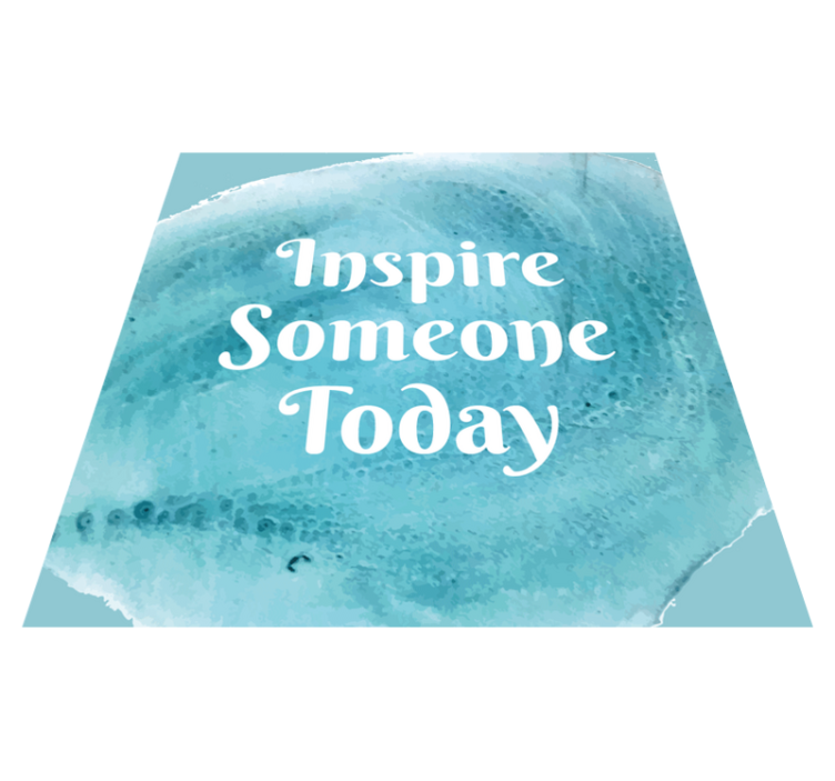 Custom rug inspirational quote design - TenStickers