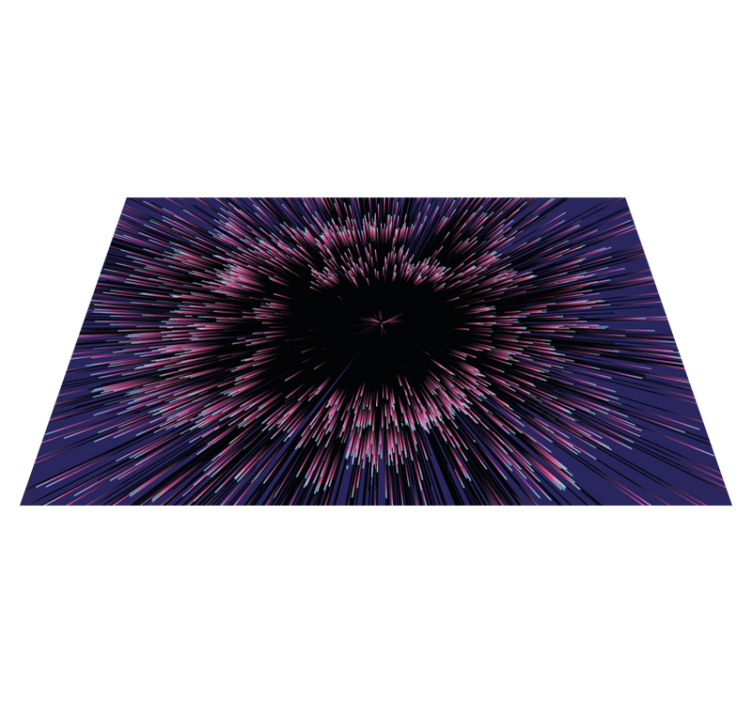 Dynamic burst effect textured vinyl rug - TenStickers