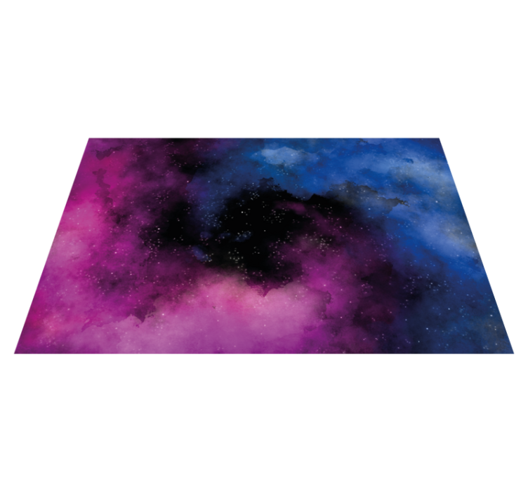 Cosmic Night Sky star vinyl rug - TenStickers