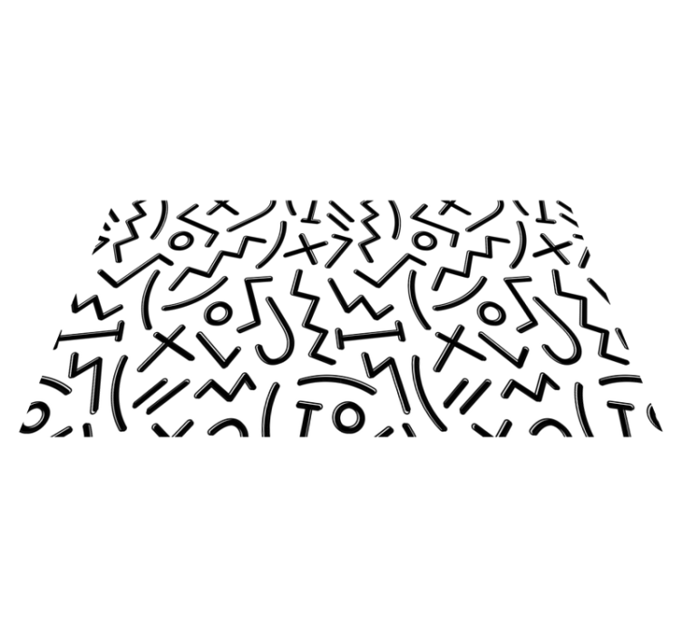 Dynamic Abstract Lines kids vinyl rug - TenStickers