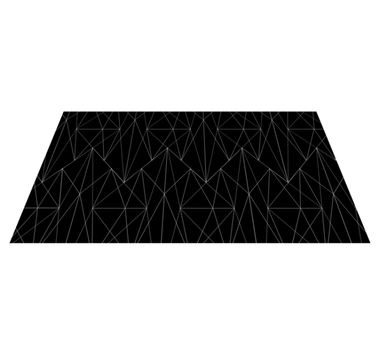 Stylish  Style geometric vinyl rug - TenStickers