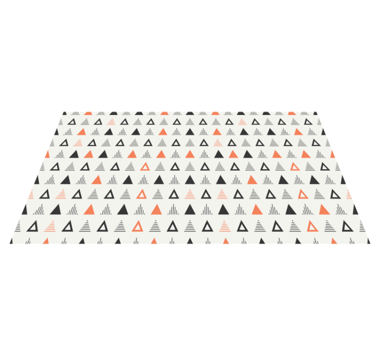 Small triangles pattern Scandinavian vinyl rug - TenStickers