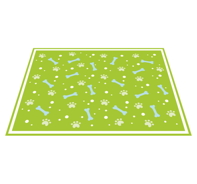 Paw Print Style animal vinyl rug - TenStickers