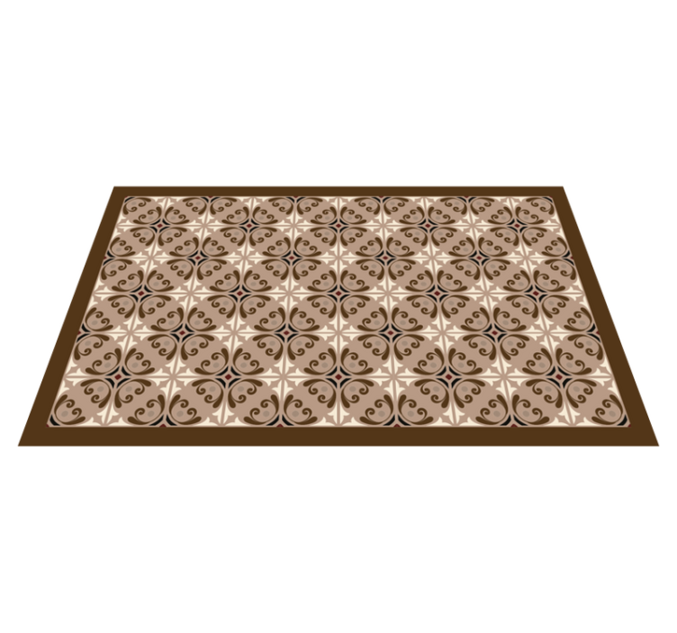 Tile vinyl rug sophisticated tile design - TenStickers