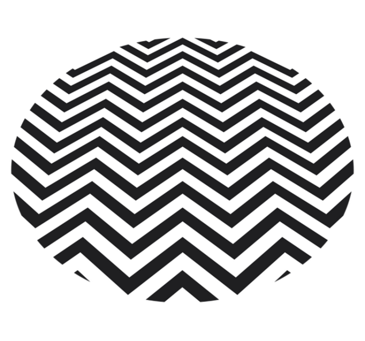 Geometric vinyl rug chevron pattern - TenStickers