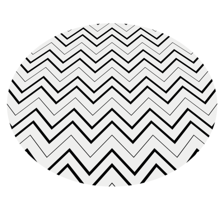 Geometric vinyl rug herringbone pattern design - TenStickers