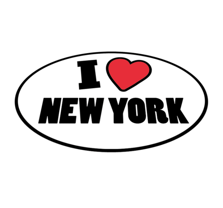Custom rug i love new york - TenStickers