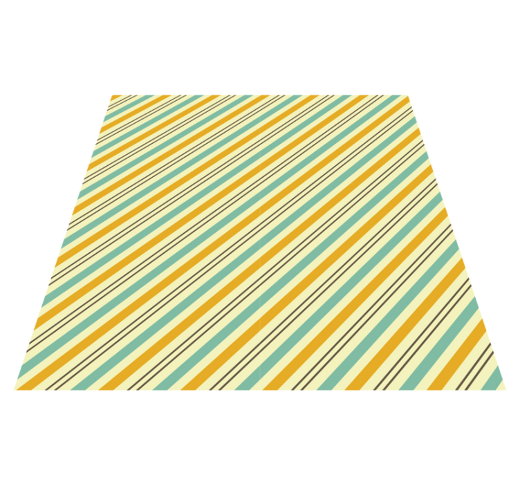 Lively striped vinyl rug striped vinyl rug - TenStickers