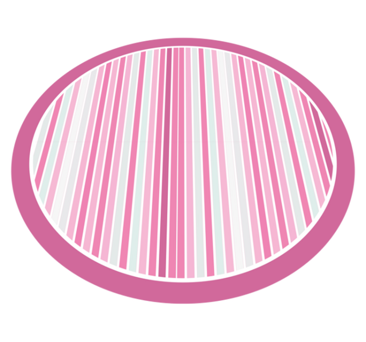 Chic striped style striped vinyl rug - TenStickers