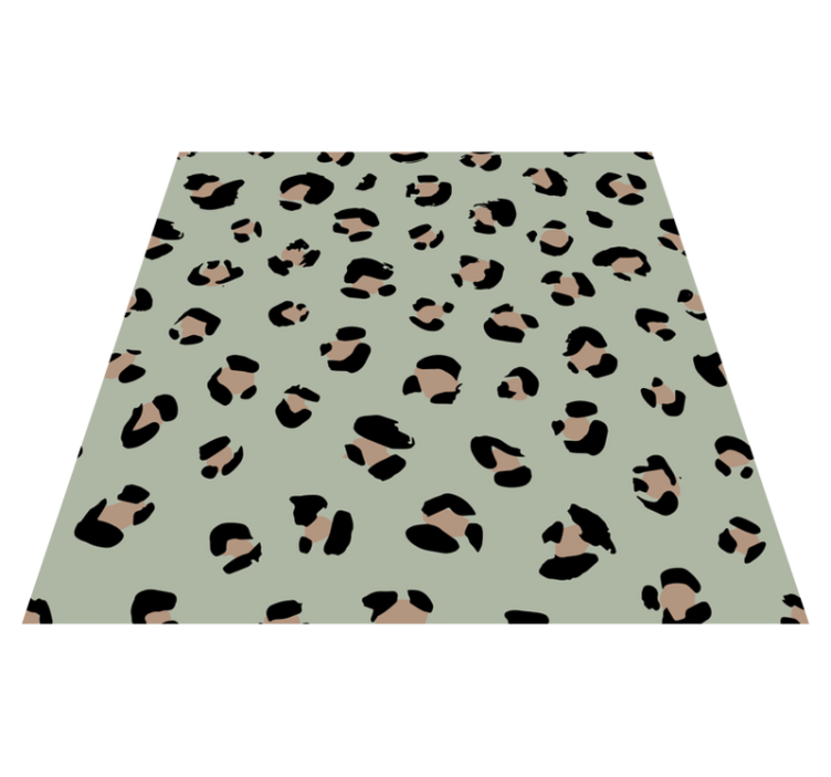 Animal print vinyl rug in leopard spot design - TenStickers