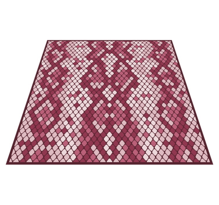 Mosaic Patterns textured vinyl rug - TenStickers