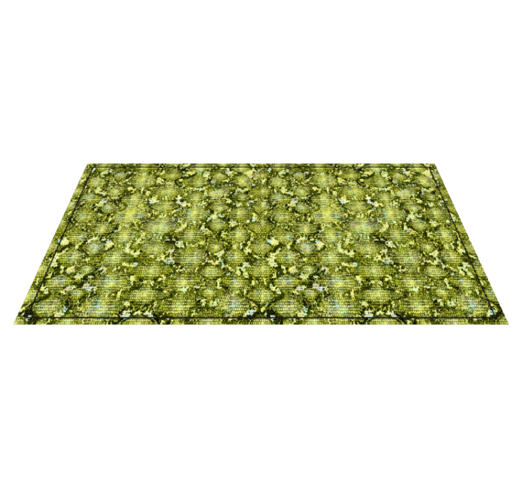 Lively Greenery Concept textured vinyl rug - TenStickers