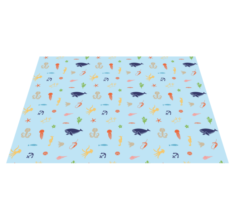 Underwater Adventure kids vinyl rug - TenStickers