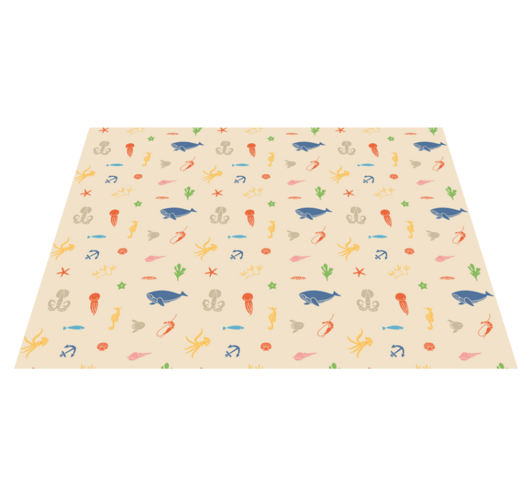 Subaquatic Exploration kids vinyl rug - TenStickers