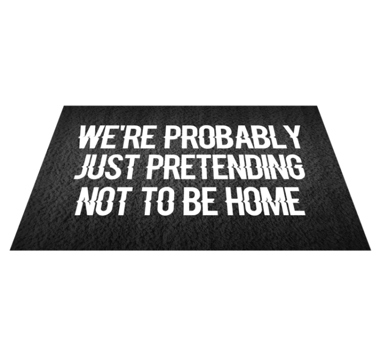 Pretending not to be home entrance hall tiles - TenStickers